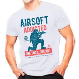 Camiseta Atack Airsoft One Shot Branca