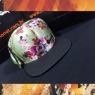 Boné Overhead Amarelo Floral Acetinado